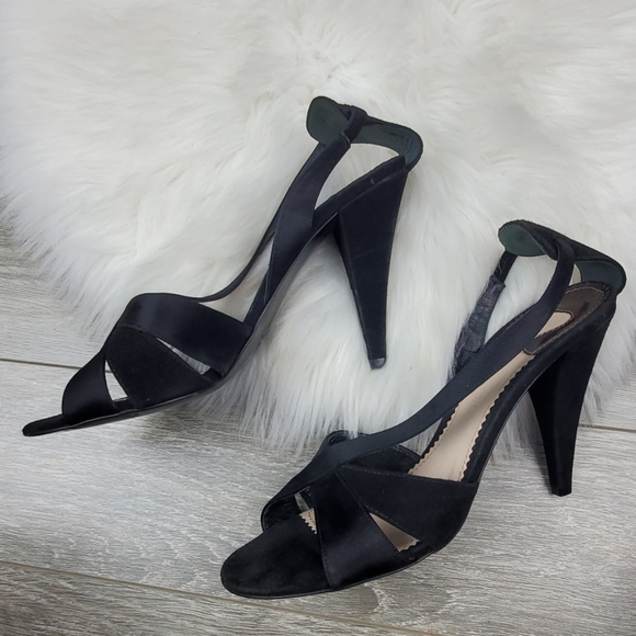 Chloe Shoes - Chloe Silk Suede Black Heela Sandals Womens 40